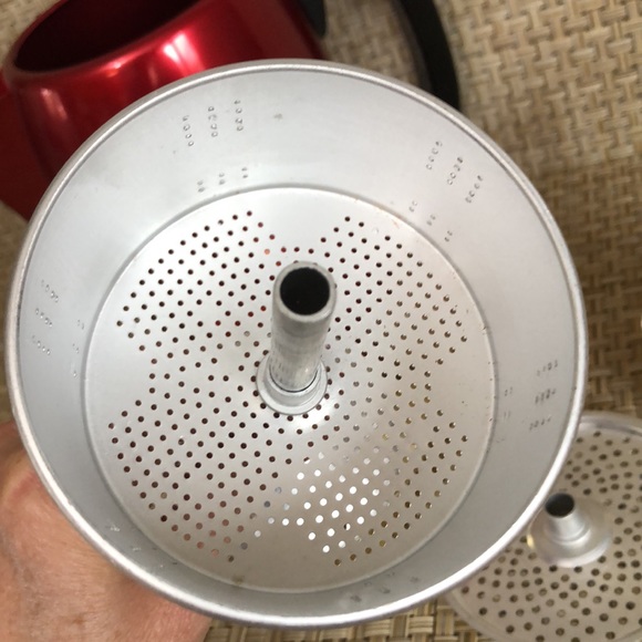 Red Aluminum IL-O-VAN Anodised Coffee Pot-New Old Stock - Picture 3 of 16